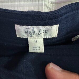 Style & Co. Navy Leggings
